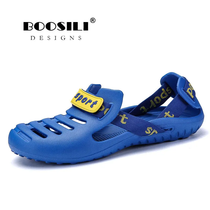 2019 Sale Real Brand Fashion Sandals Eva Clogs Swimming Shoes Men Croc Band Summer Water Black White Air Beach Garden Mens Shoe