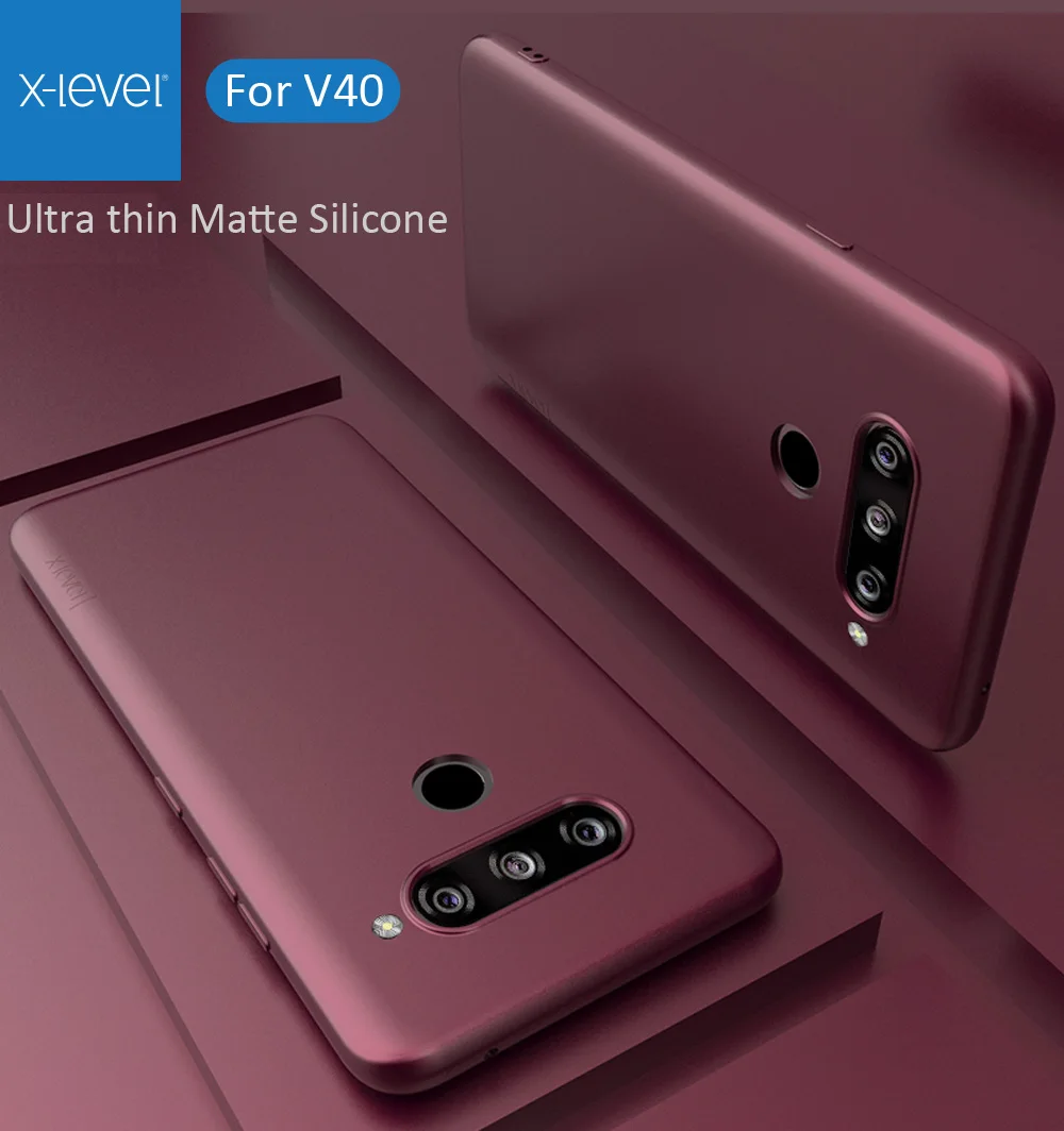 X Level Мягкий силиконовый чехол для телефона LG V40 ThinQ уровень ультра тонкий матовый