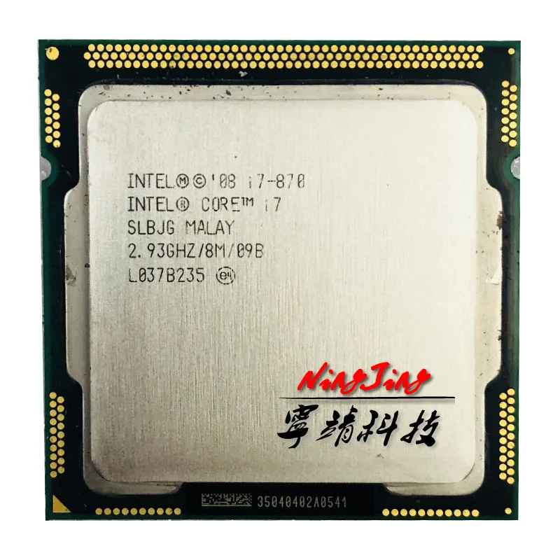 Процессор Intel Core 1156 i7 870 2 9 ГГц четырехъядерный процессор 8 м 95 Вт LGA|cpu processor|core i7-870i7 |