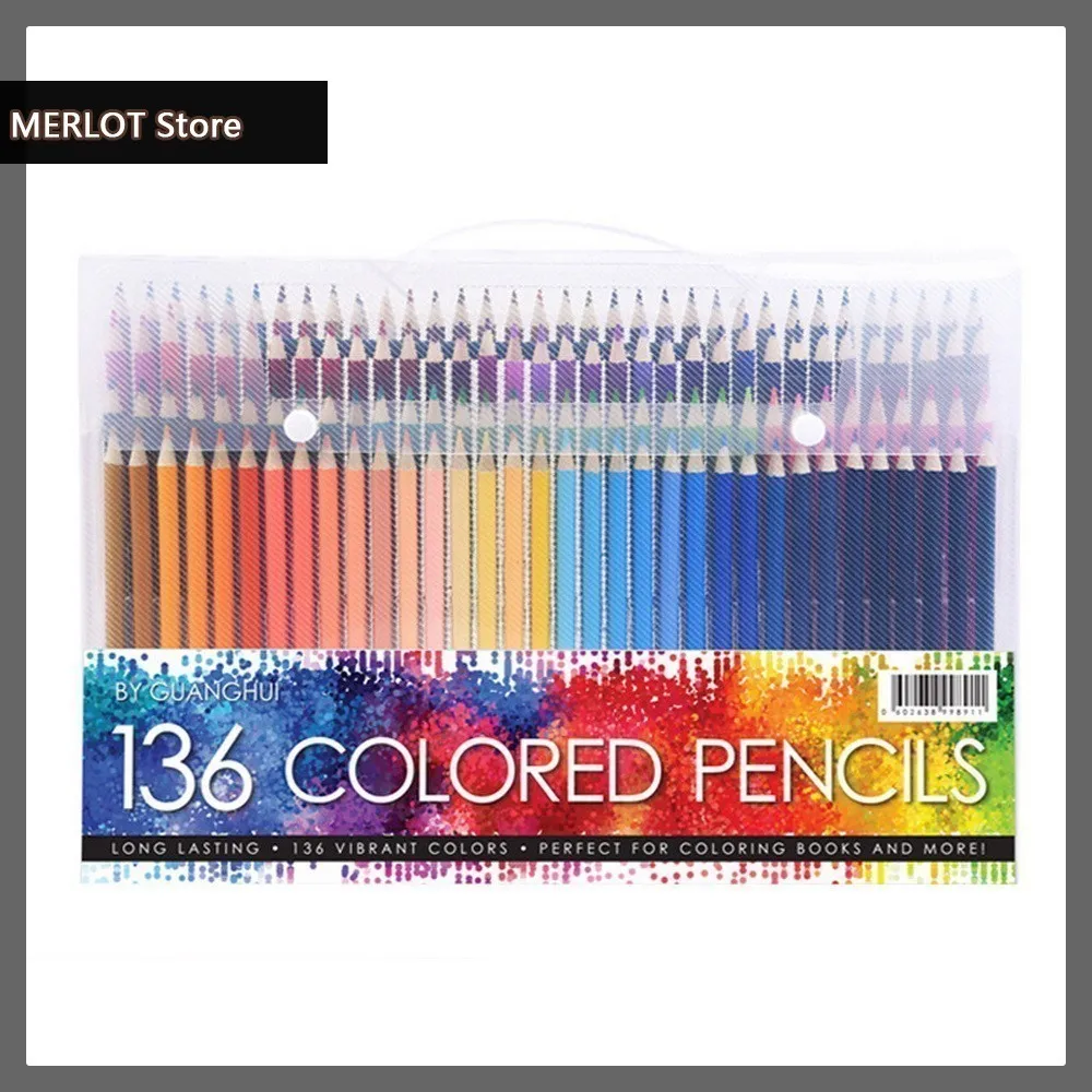 

Promotion Genuine 136 oily color pencil painting products logs creative pencils environmental safety NOT