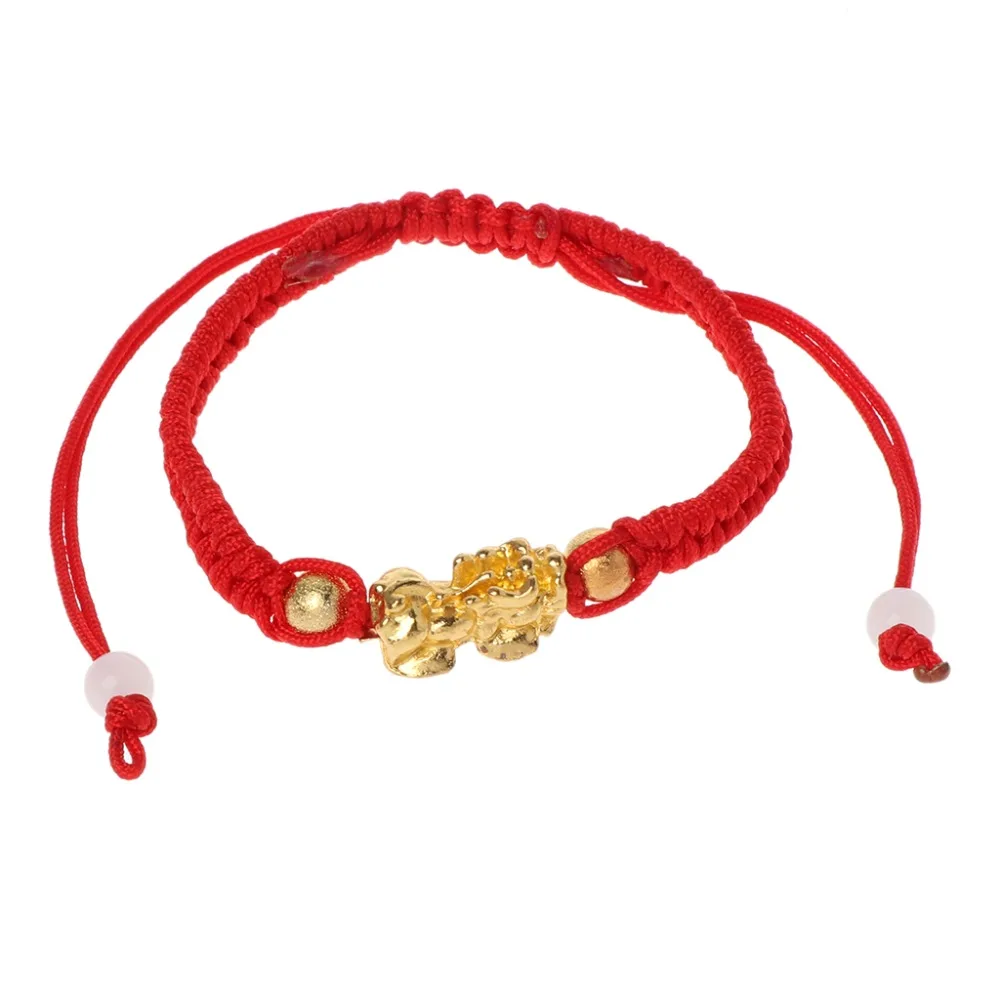 

Charms Bracelet Jewelry Fashion Bracelet for Chinese Feng Shui Gold Pi Xiu Kabbalah Red String Bracelet Evil Eye Protection