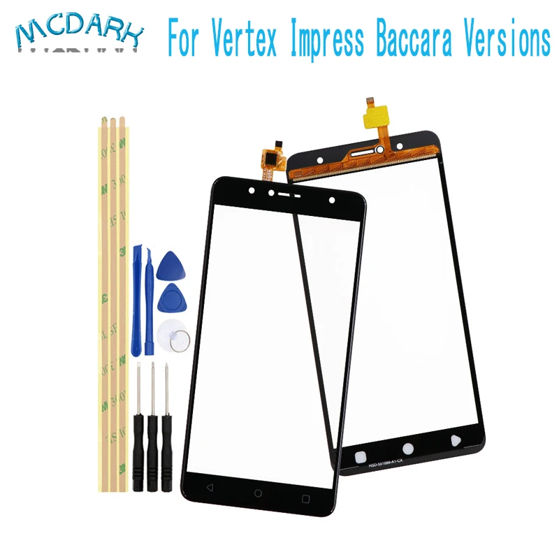 5.5inch Touch Glass Front Screen For Vertex Impress Baccara Versions Digitizer Panel Sensor with Tools | Мобильные телефоны и