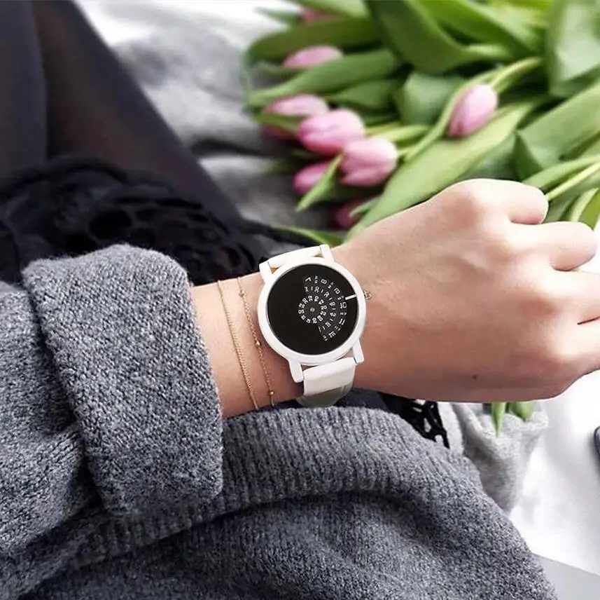 

Vansvar Brand Unisex Creative Design Wristwatches Fashion Camera Concept Brief Simple Special Digital Discs Hands Quartz Watch