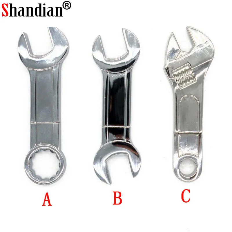 

SHANDIAN Metal tool pendrive Mini Wrench USB Flash Drive Memory Card Pen drive USB Creative 4GB 8GB 16GB 32GB 64GB usb stick