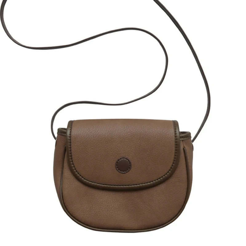 الإناث صغيرة لطيف حقيبة كتف جرلي بو الجلود اليابانية Kawaii السرج Crossbody حقيبة مراهق بسيط اليومية الهاتف المحمول محفظة