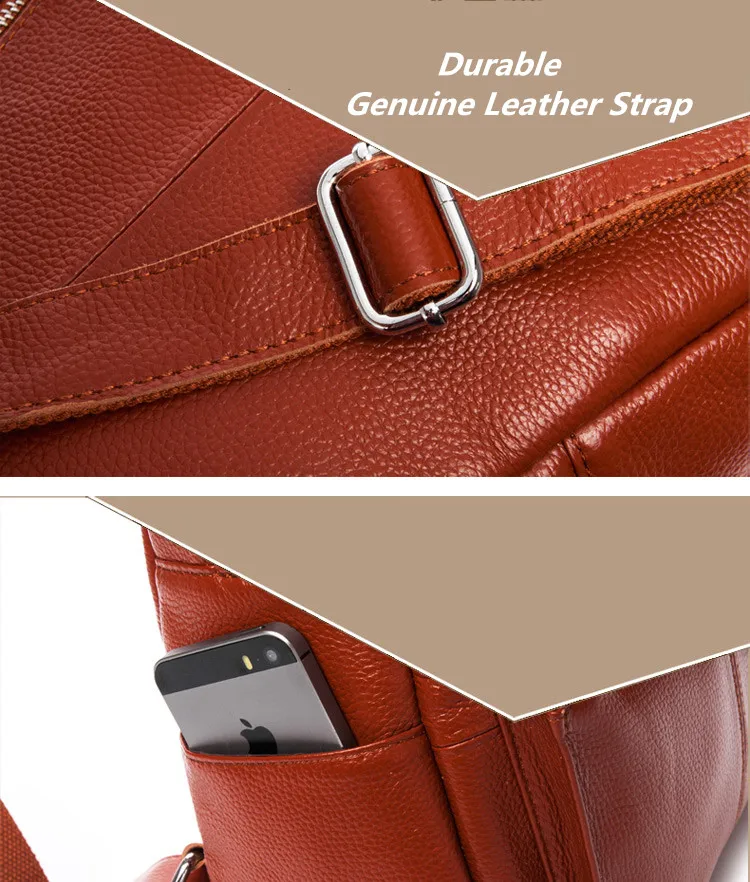 genuine leather women backpack  (15)