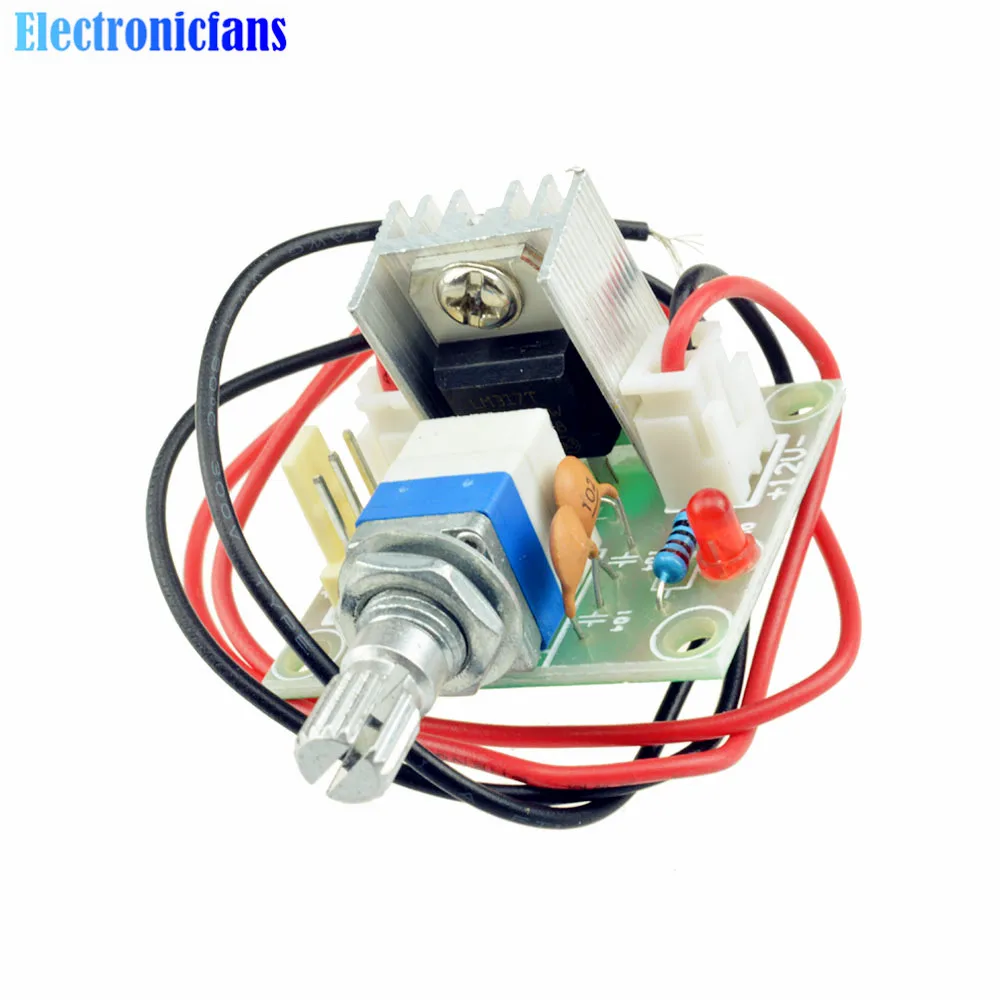 

LM317 DC-DC 3.25-15V To 1.25V-13V Linear Converter Buck Voltage Regulator Board Speed Control Module Automatic Protection