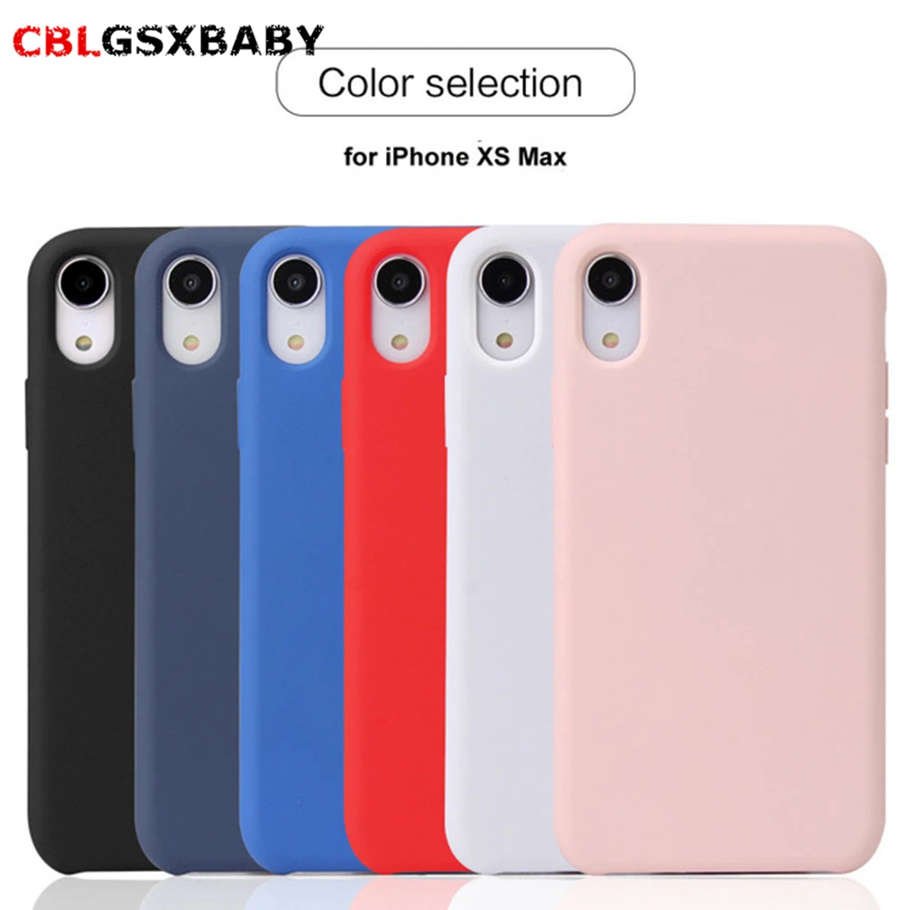 

CBL Silicone Case For iPhone X XS Max XR Case For iPhone 7 8 Plus Phone Cover For iPhone 6 6S Plus Cases