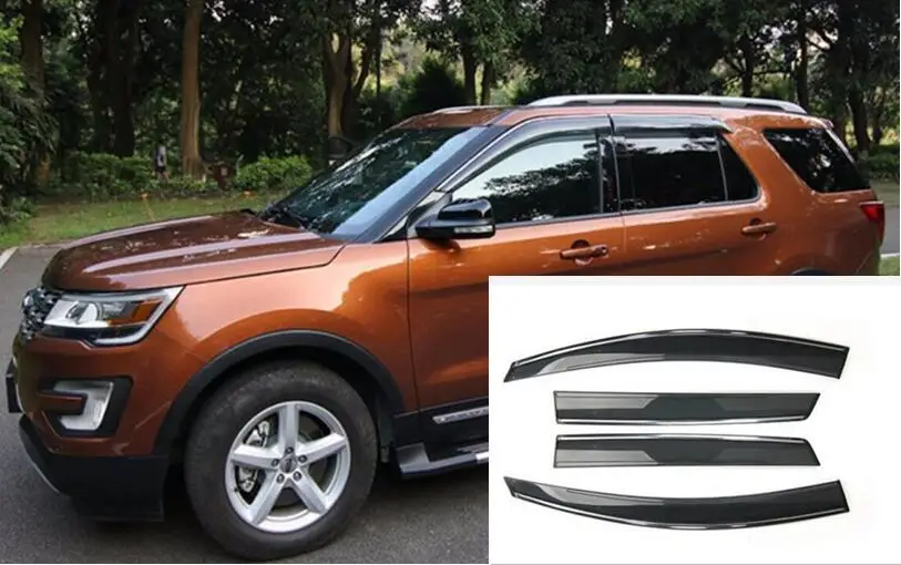 Защитный козырек от дождя и солнца для Ford Explorer Sport 2013 2014 2015 2016 2017 из АБС