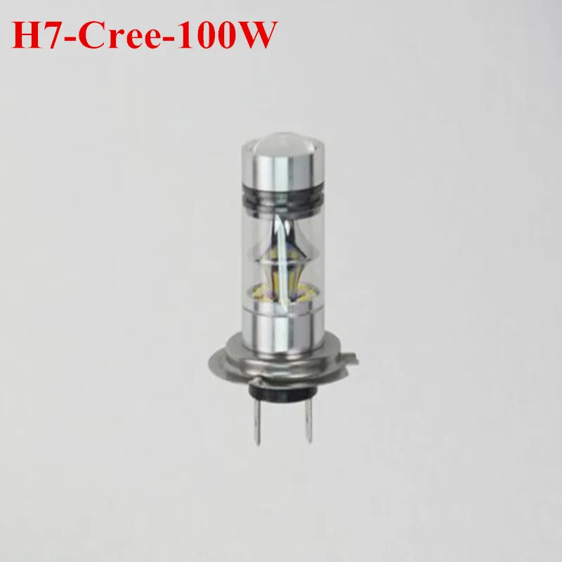 2 шт. Автомобильная Canbus Светодиодная подсветка 20SMD Cree чип 100 Вт светодиодный H7 противотуманные фары DRL огни+ обход проводки декодер для MercedesBenz