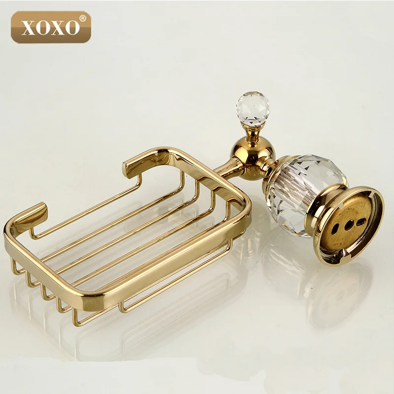 XOXO хрустальные и латунные золотые аксессуары для мыла/мыльница 12011GS