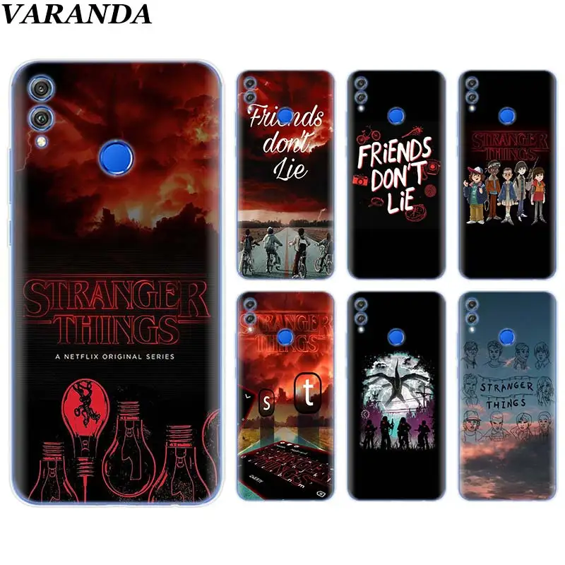 

stranger things don't lie me Silicone Soft Case for Huawei Honor 8X 8C 7A 7C 7S 9 10 Lite Y5 Y6 Y7 Y9 2019 Phone Case Coque