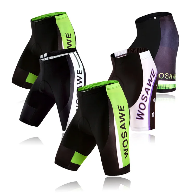 

WOSAWE Summer Cycling Shorts 4D Gel Pad Mountain Road Bike Shorts Breathable Quick Dry Bicycle Breeches