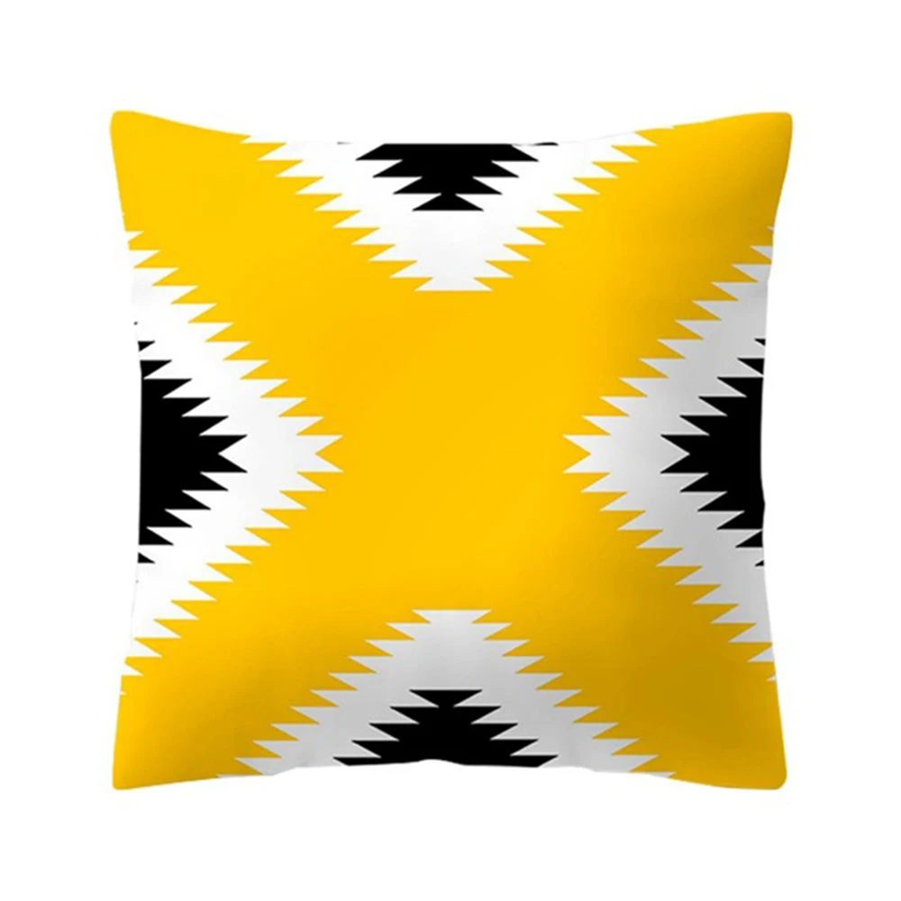 HTB1sNLuXwKG3KVjSZFLq6yMvXXar Polyester Geometric Cushion Yellow Pineapple Pillow Decorative Cushion for Sofa DIY Printed Pillow Seat Chair Cushion
