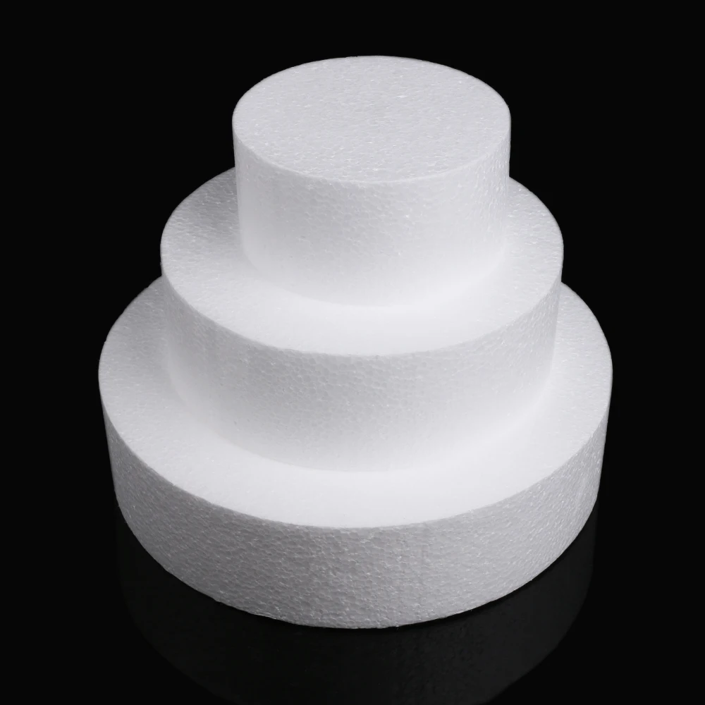 4/6/8 inch Party DIY Cake Foam Mould Sugarcraft Dummy Patrice Model Polystyrene Styrofoam Mould Round Kitchen Accessories