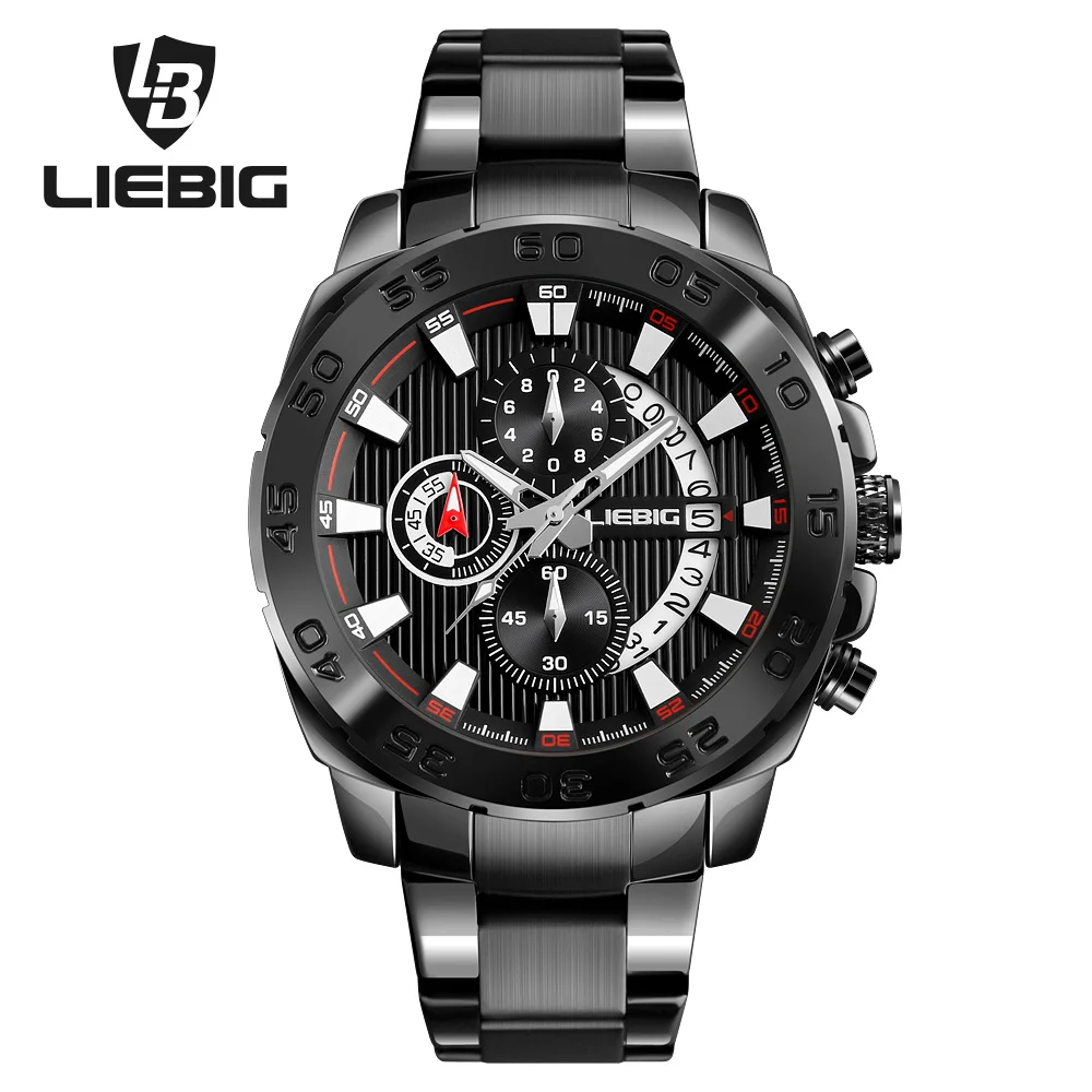

LIEBIG Men Outdoor Sports Watches Waterproof Military Wristwatches Fashion Quartz Watch Calendar Relogio Masculino S204
