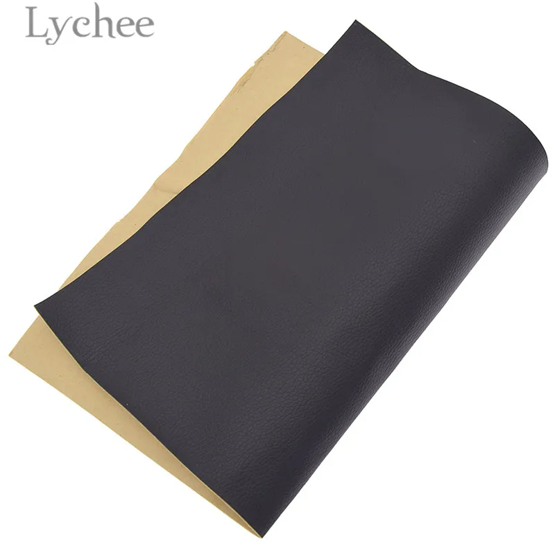 Lychee Life 21x29 см A4 цветные накладные ткани из искусственной кожи самоклеющиеся синтетические кожаные DIY материал патч для сумок одежды - Цвет: 1