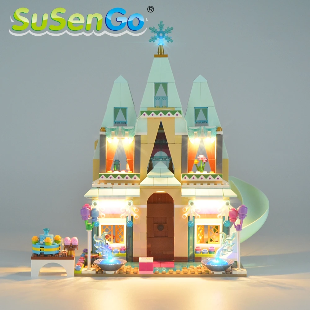 SuSenGo Led Light Kit For Frozen Princess Arendelle Romantic Castle Building Brick Light Compatible With 41068 07045