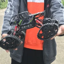 Гусеничный снегоход 4WD 2,4 г Сменные шины высокоскоростной военный грузовик внедорожные автомобили снежные скользкие дорожные автомобили