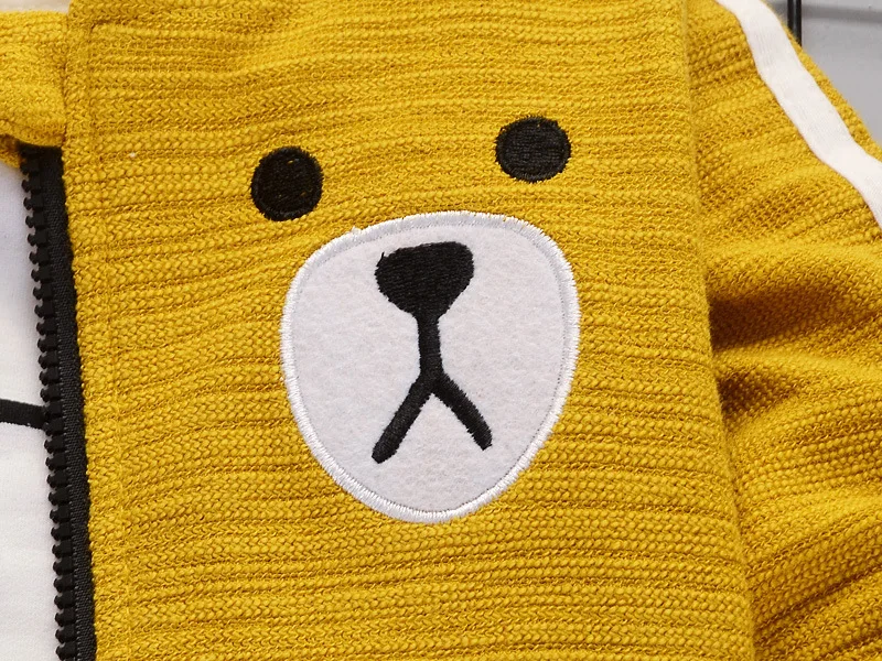 Roupas de Algodão dos Desenhos Primavera Outono Bebê Meninos Meninas Animados Urso Cabolsa t Camisa Calças 3 Pçs - Sets Crianças Moda Esportes Casuais Fatos Treino 21 High Quality Mamãe e Bebê