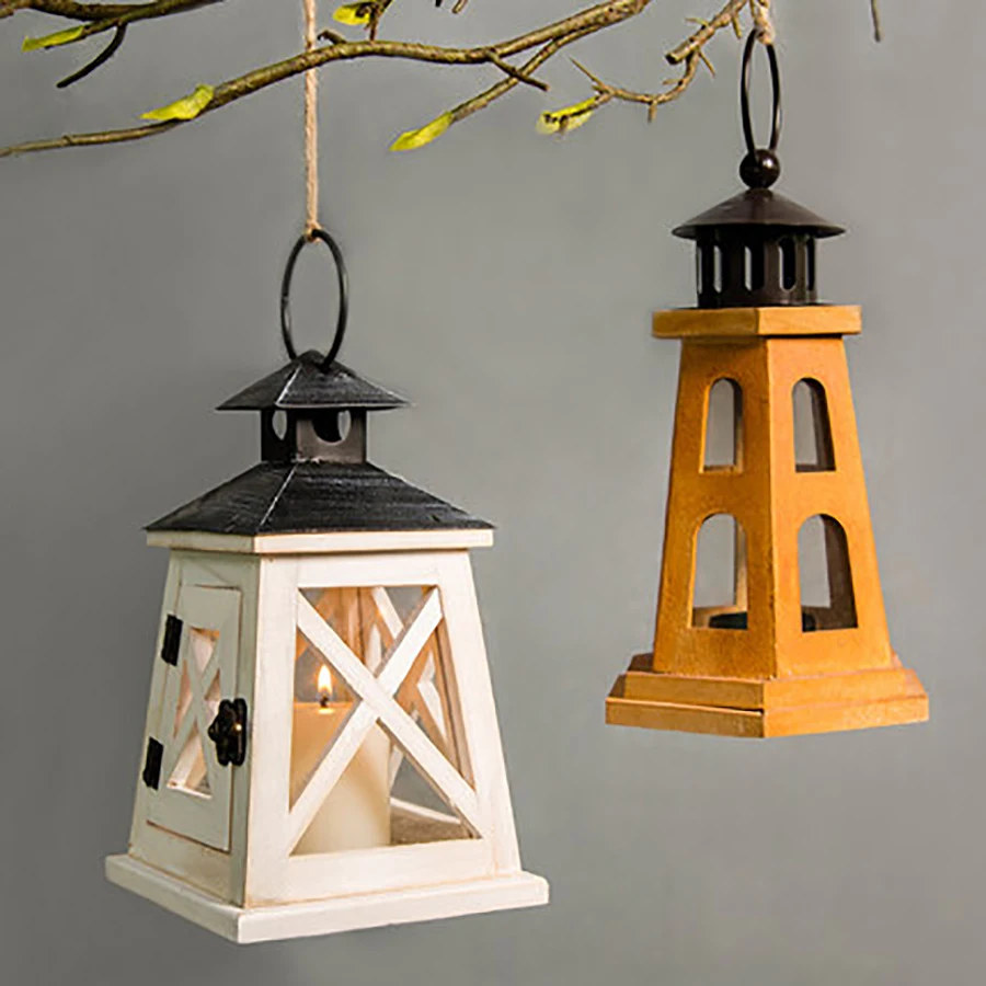 

Creative Minimalist Candle Holders Wooden Cover Wedding Decorations Lantern Candelabro Vela Christmas Decorations For Home WZF00