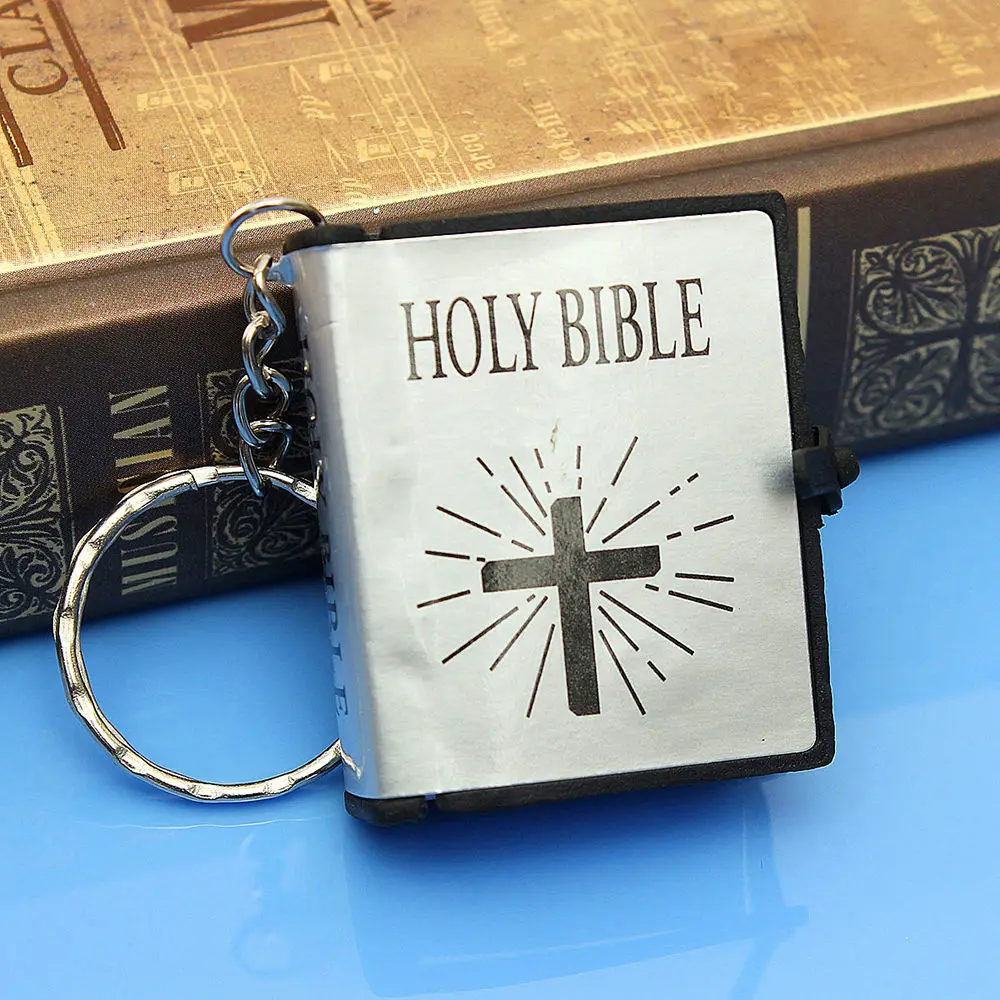 Милые мини английские священные библейские Брелоки для ключей религиозный христианский крест брелоки для женщин сумка подарок сувениры