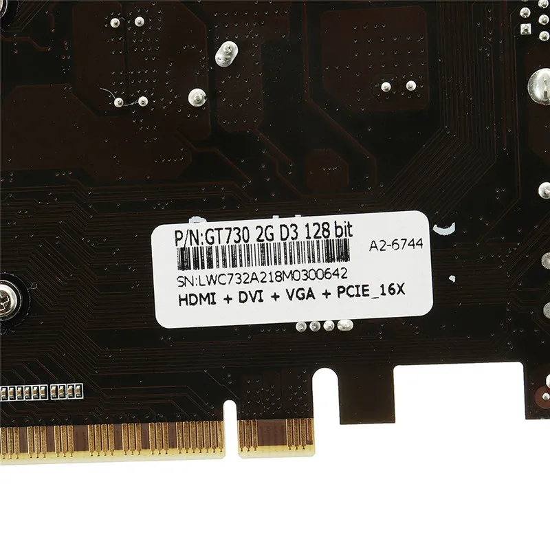 

GT730 2GB GDDR3 128bit VGA DVI HDMI Graphics Card w/ Fan For NVIDIA GeForce