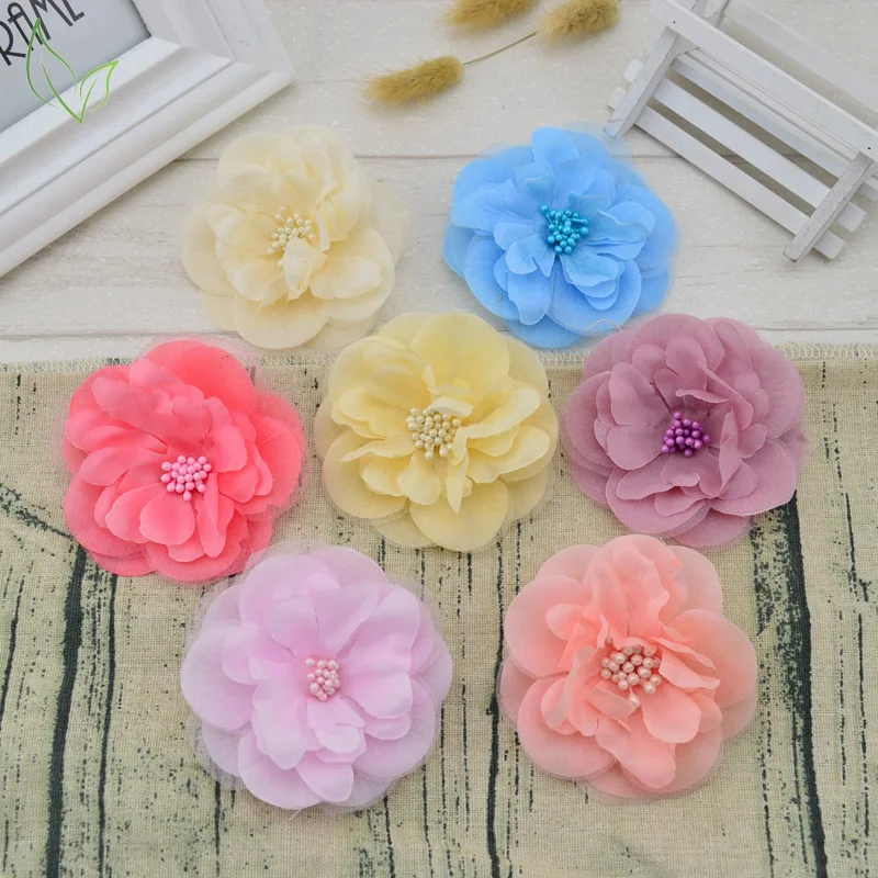 

8 cm Silk fake flower Tea Rose artificial flowers cheap for home wedding decoration gift scrapbooking diy needlework Simulation
