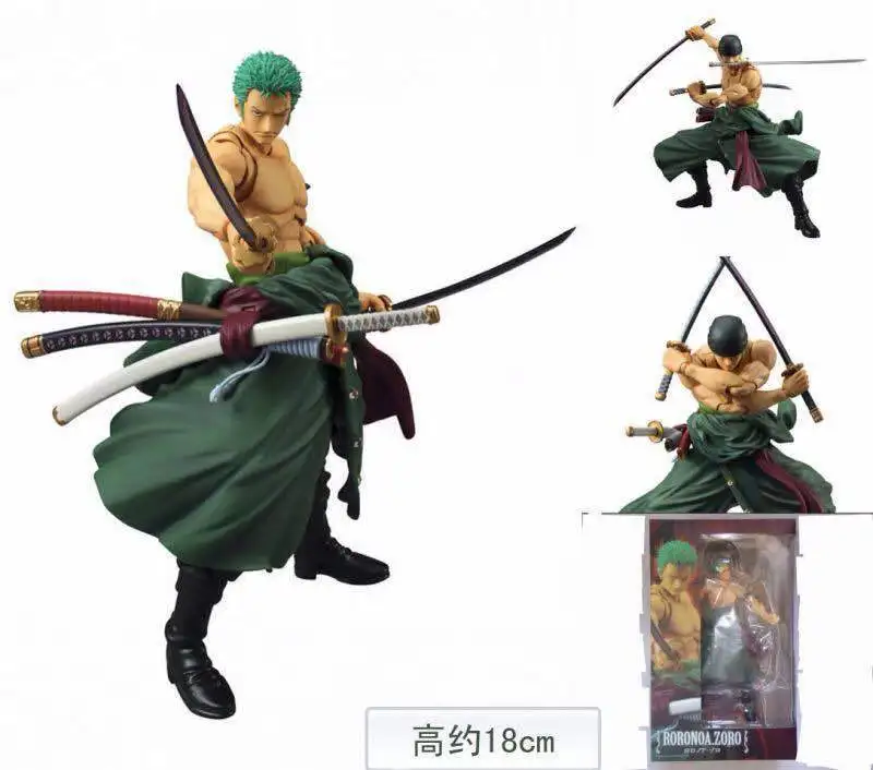 

MegaHouse One Piece Roronoa Zoro PVC Action Figure Collectible Model Toy 18cm KT1712 One Piece Figure Figurine Zoro