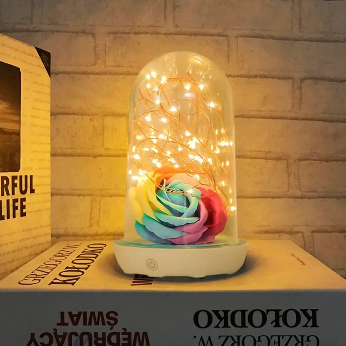 

Fashion Creative LED Streamer Bedside Lamp USB Rechargeable Gift Nightlight