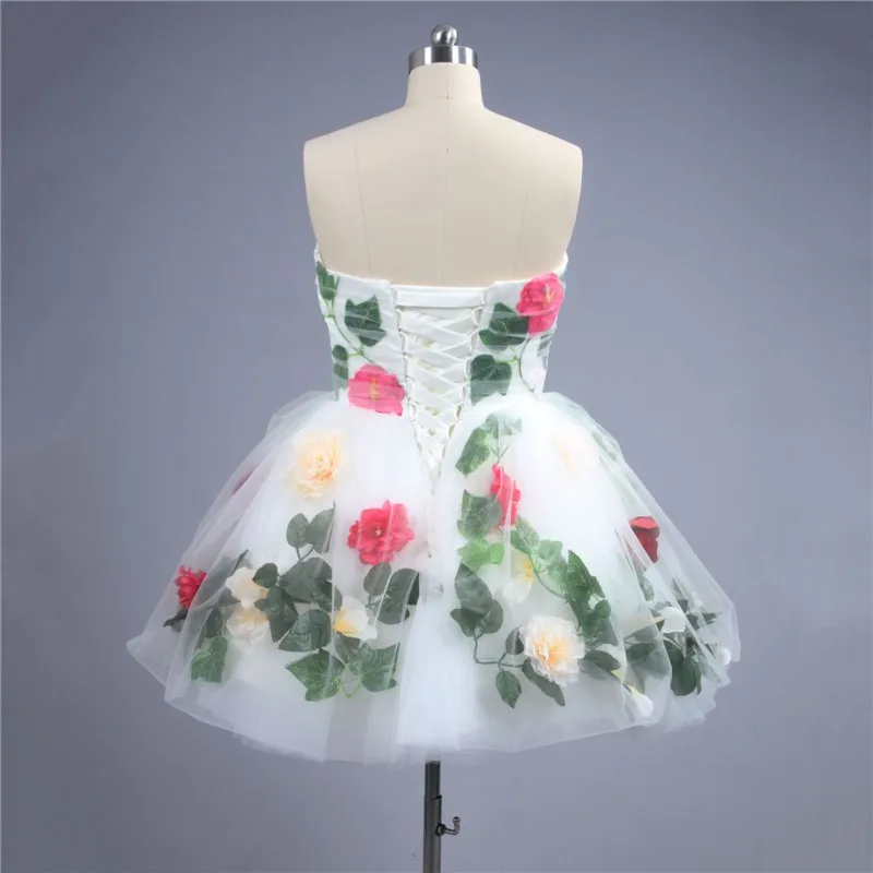 2016-Latest-Fashion-Homecoming-Dress-Mini-Sweetheart-Pleats-Handmade-Colorful-Flowers-leaves-Short-Prom-Dress-Homecoming (4)