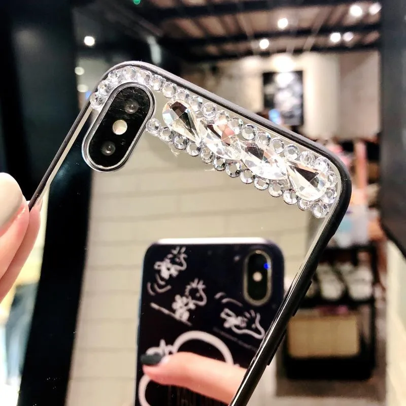 Шикарные зеркальные Чехлы для Samsung Galaxy note 8 9 J2 2018 Grand prime pro S8 S9 S10 5G PLUS S10E S7 EDGE A10 A50 A70
