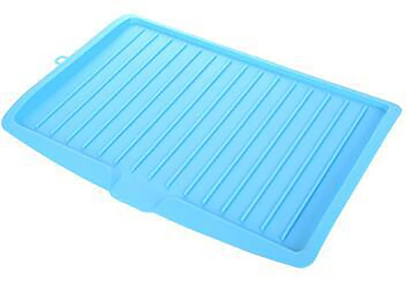 Drain Rack Kitchen Plastic Dish Drainer Tray Large Sink Drying Rack Worktop Organizer drying rack for dishes - Цвет: Blue
