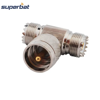 

Superbat 5 pcs UHF RF Adapter UHF Male Plug to UHF Female Jack 2 Way Connector