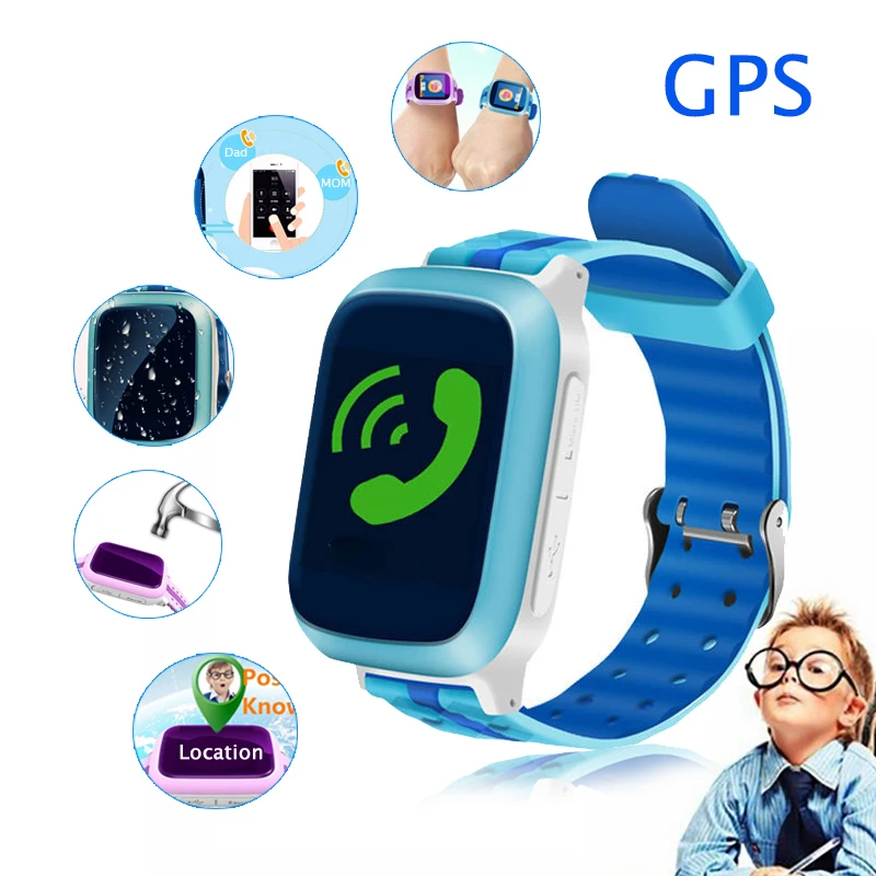

Kids Watches GPS/SOS Call Smart Watch Children's Positioning Waterproof Anti-drop Super-Long Standby boys' Watch for IOS Android