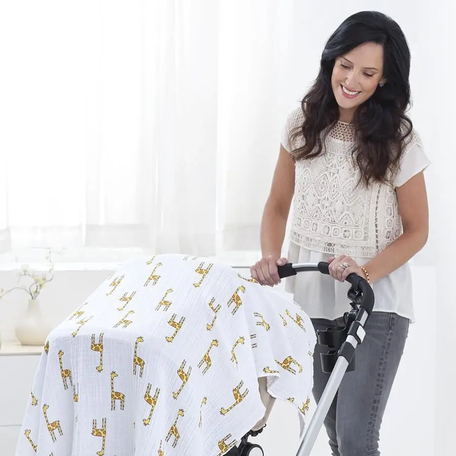 [Simfamily] 100% хлопок Фламинго Роза фрукты печати муслин детское постельное белье одеяло для младенца пеленать хлопок купальное полотенце для