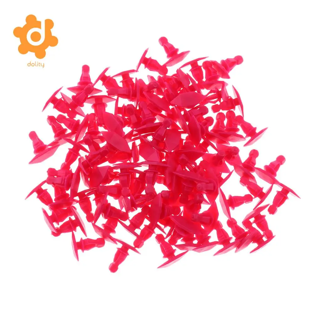 100 Pieces Nylon Car Sealing Strip Panel Rivets Fasteners for Nissan Pickup