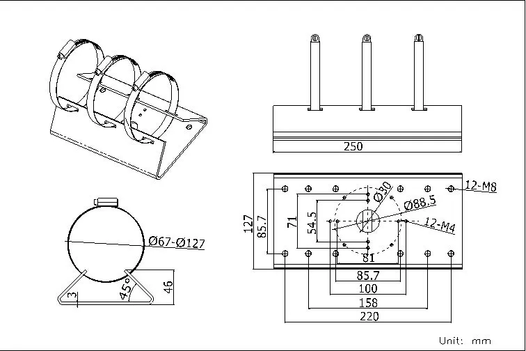 DS-1275ZJ для DS-2CD42xxF (WD)-я (S) DS-2CD 42xxFWDF-I (S) DS-2CD26xxF-I (S) настенный кронштейн