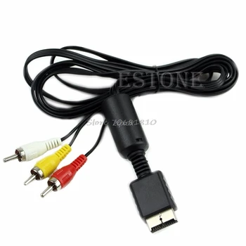 

New Audio Video AV Cable Cord Wire to 3 RCA for Sony Playstation PS PS2 PS3 Whosale&Dropship