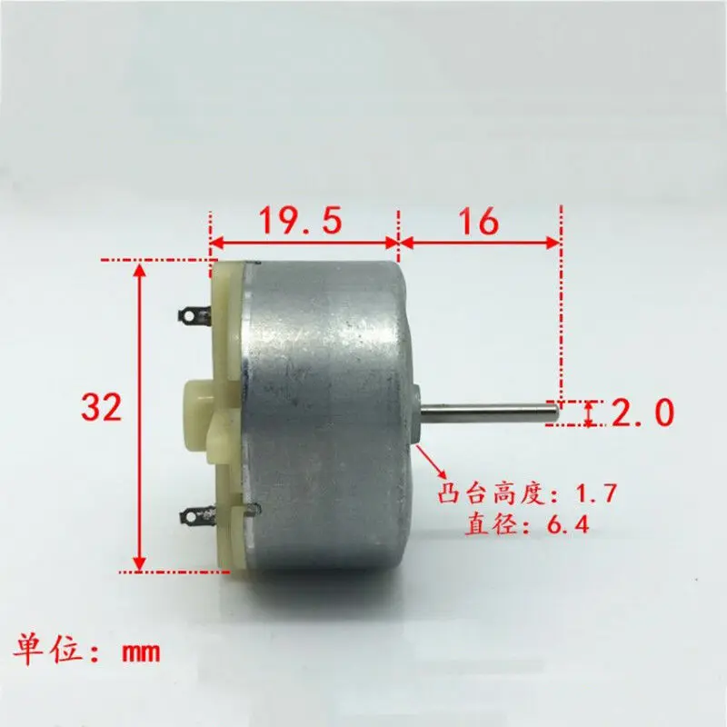 DC 3 V 5 V 6 V 11000 RPM Micro RF-300CA Motor de energía solar motor Mini 24 mm Ronda De Juguete