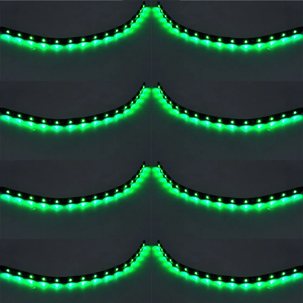 Buy EE support 8 Pcs 15 LED 30CM Auto Grill Flexible Waterproof Led Light Strip SMD 12V Car Styling