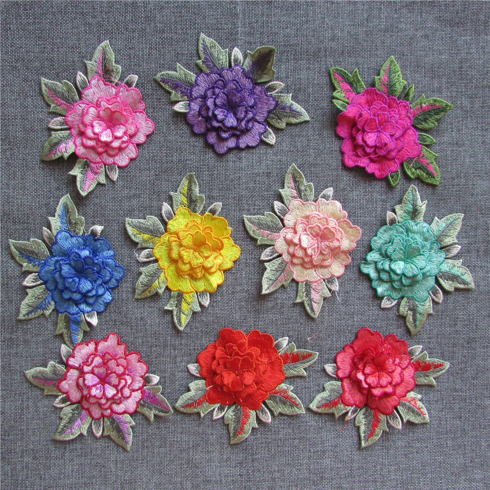 

10 kind of color select high quality Embroidered flower collar lace DIY accessories Decoration Sewing Applique 1pcs sell