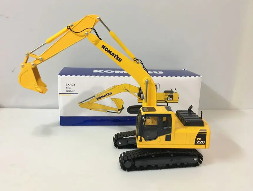 

Rare!! Komatsu PC220-8 Hydraulic Excavator With Metal Track 1/43 Scale Die-Cast Model