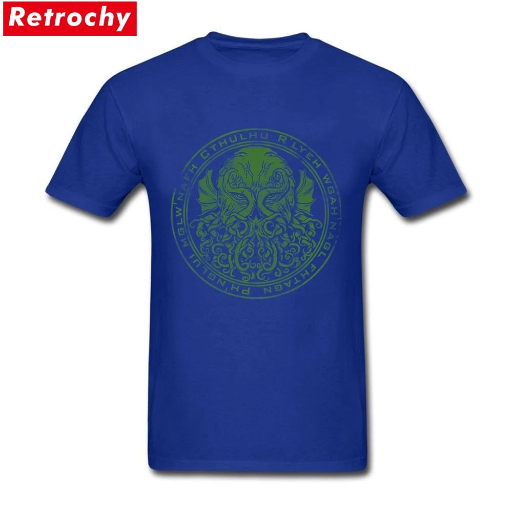 Брендовая дизайнерская удобная мужская футболка Cthulhu Seal Мужская мягкая