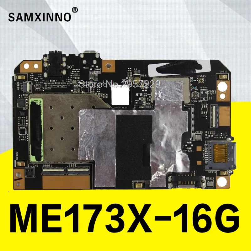 الأصلي قرص اللوحة المنطق مجلس لوحة النظام ل AsusME17 ME173X 16 GB مشبك نوع اختباره بالكامل جميع وظائف العمل جيدا الأصلي قرص اللوحة المنطق مجلس لوحة النظام ل AsusME17 ME173X 16 GB مشبك نوع اختباره بالكامل جميع وظائف العمل جيدا