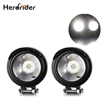 

heroriderMotorcycle Driving Lights Led Front Light Motorcycle Motorbike Led Front Spot Driving Lamp Headlight 12v - 80v