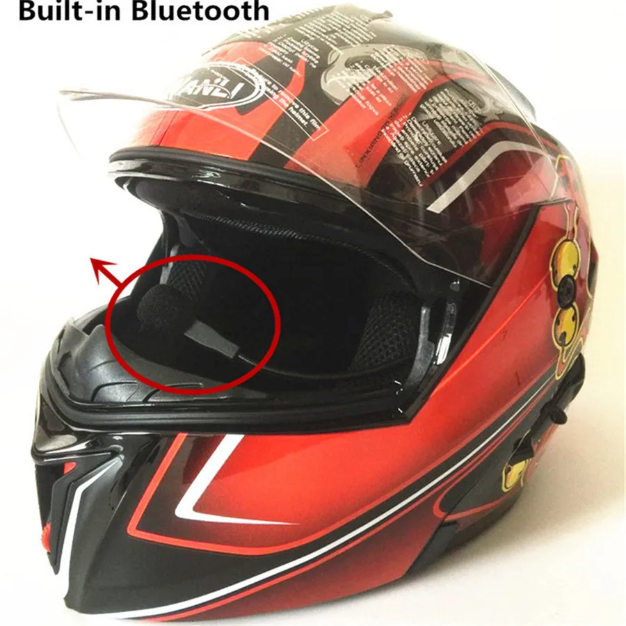 Bluetooth откидной гоночный шлем модульный с двойными линзами мотоциклетный шлем полное лицо безопасные Шлемы Casco capacete мотоциклетный шлем s m l xl