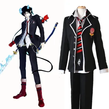 

Anime Ao no Exorcist Blue Exorcist Okumura Rin Okumura Yukio Cosplay Costume Men School Uniform Costume Jacket Shirt Pants