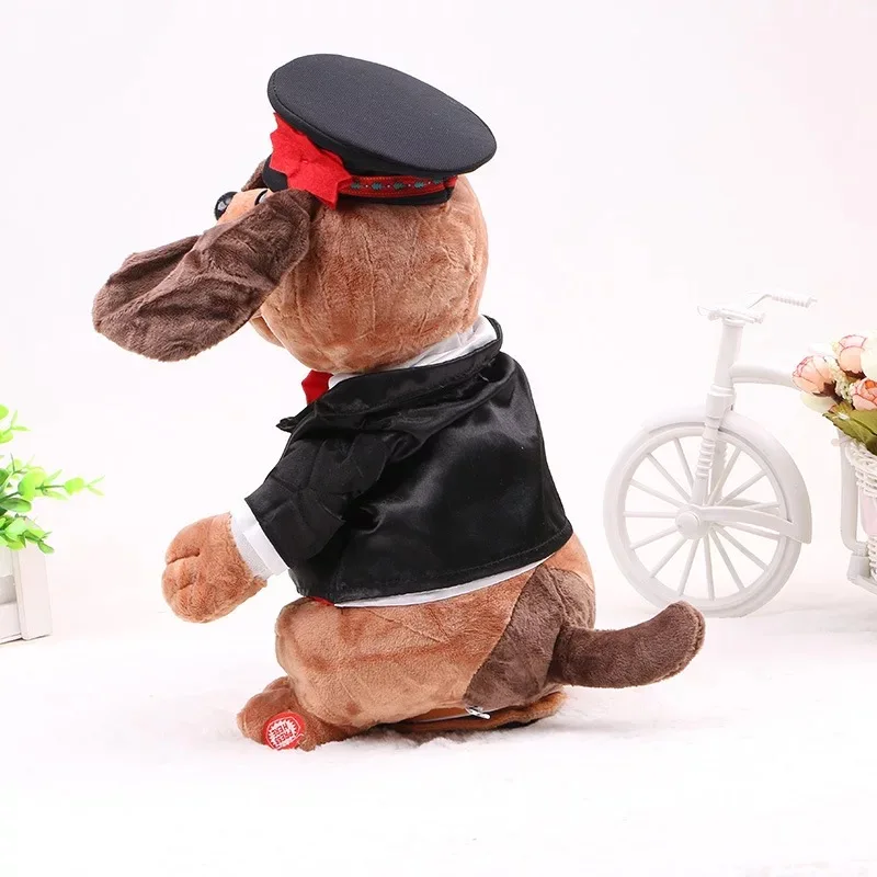 Figura de Ação Presente para Crianças Russo Acordeão Cantando Dança Eletrônico Pet Cães Boneca Recheado & Pelúcia Crianças Brinquedo 2020 Cão 3 Brinquedos de pelúcia eletrônicos