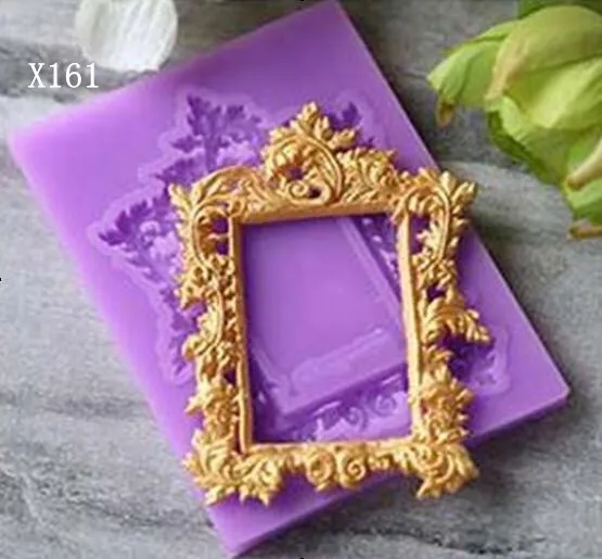 Luyou 1PCS Lace Pattern Border Silicone Mold Fondant Cutting Dies Cake Decorating Tools Gumpaste For Kitchen FM1347 | Дом и сад